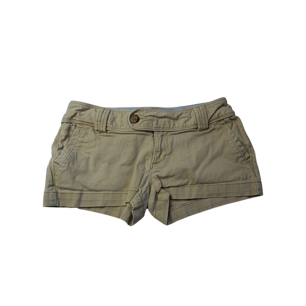 Junior’s Khaki Cotton Blend Casual  Shorts